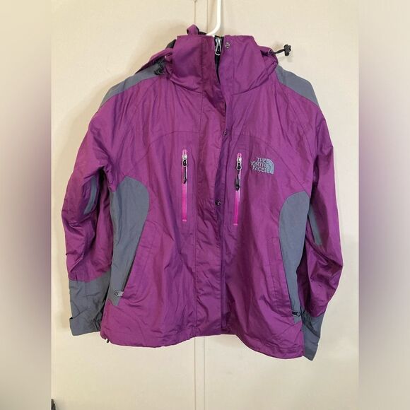 The North Face Summit Series Purple and Grey Rain Jacket, Size XS - Picture 1 of 3